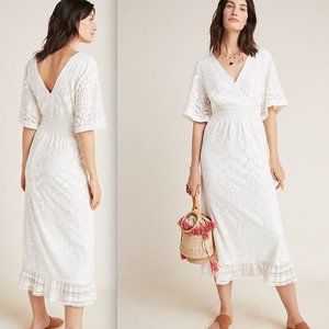 Farm Rio Anthropologie Devore Lace Maxi Dress
